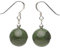 Ohrringe Ohrhänger aus echter Jade 925 Silber grün dunkelgrün Ohrschmuck Damen