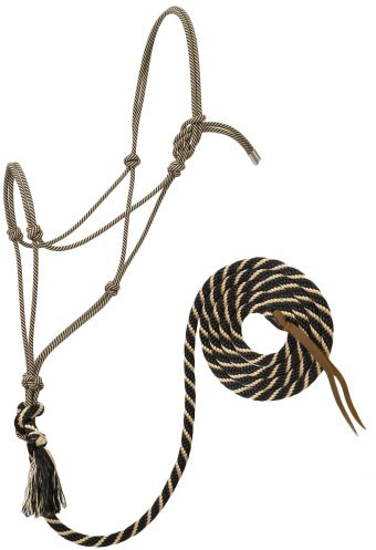 Weaver Leather Silvertip #95 Seil-Geschirr mit 3 m Leine, Schwarz/Braun