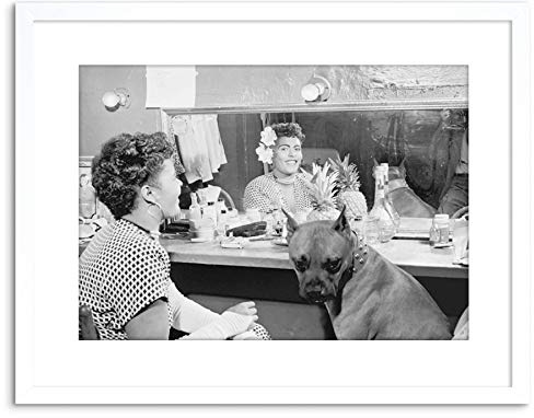 Wee Blue Coo MUSIC VINTAGE PHOTO BLUES JAZZ SINGER BILLIE HOLIDAY FRAMED PRINT F97X7568
