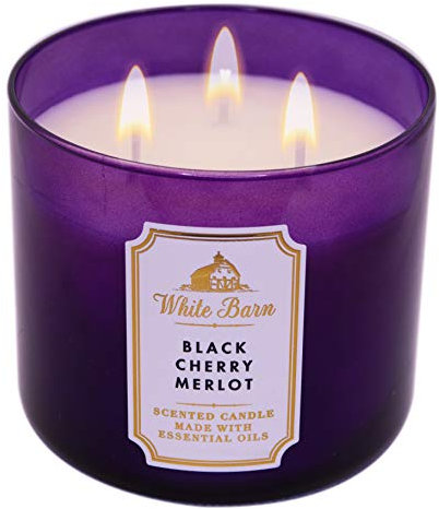 Bath & Body Works 3 docht kerze schwarz cherry merlot