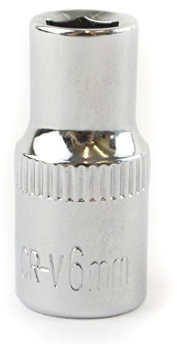 6mm 1/4 Drive Shallow Metric Socket Single Hex / 6 Sided Bergen