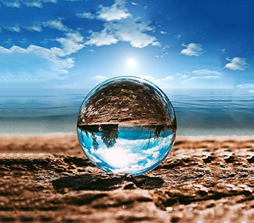 MerryNine Bola de Lente Fotográfica con Bolsa, K9 Crystal Suncatchers Ball con Bolsa de Microfibra, Accesorio Decorativo y Fotografía