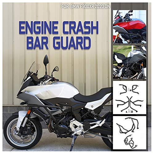 Fayedenicy Motorrad Oberer Unterer Motorschutz Stoßstange Highway Crash Tank Bar Verkleidungsrahmen Fallschutz für F900R F900XR F 900R F 900XR F 900 R XR 2020 2021 2022 2023 Zubehör (1 Set)