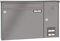 RENZ/Basic B/Aufputz-Briefkastenanlage Wand-Briefkasten/RAL-Farbe 9007 Volumen 12 L/Sprechsieb rechts/Dein-Briefkasten.de