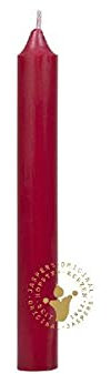 Wiedemann Leuchterkerzen durchgefärbt Bordeaux Ø 22 x 180 mm, 10 Stück, Premium Kerzen von Jaspers Kerzen