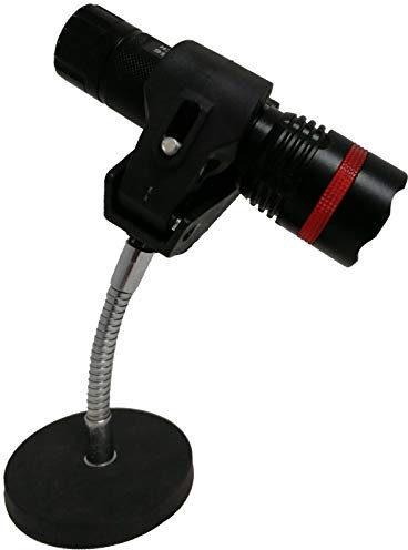 Magnetische Halterung für Taschenlampen, Halterung für Taschenlampen, starker Magnetfuß, geeignet für Taschenlampen-Durchmesser von 1.5 cm bis 4.1 cm, keine Taschenlampe