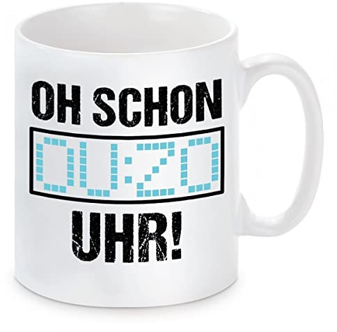 Tasse mit Motiv - OH! SCHON OUZO UHR