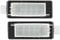 Qiilu License Plate Light, 2pcs Error Car Number License Plate LED Light Lamp Fits for Dacia Duster 2010-2015