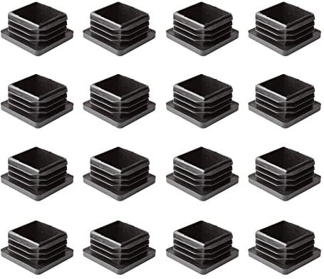 16x Lamellenstopfen | Vierkantrohrstopfen | Schutzkappen | Kappen | Kunststoff Stopfen | Endstopfen (35 x 35 mm, Quadratisch)