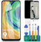 Para Xiaomi Redmi 9 Pantalla LCD para Redmi 9 Reemplazo de pantalla M2004J19G Pantalla táctil Digitalizador Asamblea M2004J19C Kits de piezas de reparación (negro con marco)