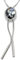 Accent aigu Elegante Damen Halskette 80 cm mit Verstellbarem Anhänger - Funkelnde Kristallkette, Lang, Modeschmuck mit Kristallanhänger in Silber, Glänzende Silberkette