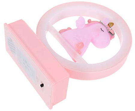 OSALADI Nachtlicht Mit Musik Für Kinderzimmer Schlafzimmer Dekoration Cartoon Nachtlampe Aus Resin Schreibtischlampe Warmes Licht Geburtstagsgeschenk