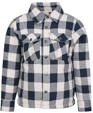 Mountain Warehouse Orion Kids Shacket - Comfy Shirt/Jacket with Front Pockets, for Boys, Girls - Best for Spring, Summer, Outdoors, Walking, Hiking & Everyday wear