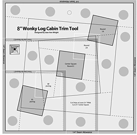 Acrylic Quilting Templates for Cutting, Patchwork Sewing Ruler | Dress Makers Ruler Log Cabin Trim Tool for Fashion Design and Fabric Guides