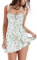 Loalirando Robe Mini Courte Femme Robe d'Été Élégante Sans Manches Robe Moulante Sexy Corset Robe Sexy Robe de Soirée, vert, S