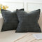Artscope 2er Set Kordsamt Kissenbezüge Moderne Kissenhüllen Dekorative Sofakissen Dekokissen Weicher Zierkissenbezug für Wohnzimmer Sofa Schlafzimmer Boho Dekor Dunkelgrau, 60x60cm