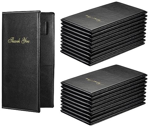 PATIKIL Check Buch Server 20Stk Gästebücher Restaurant Halterung für Rechnung Karte Kaufmännische Spitze Karte Quittung Bar Lieferungen
