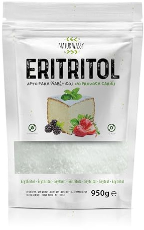 Erythrit Süßstoff 950g | Kalorienfreier Zuckerersatz, Natürliches Süßungsmittel, Vegan, Keto, Geeignet für Diabetiker, Zahnfreundlich, Zum Backen & Süßen