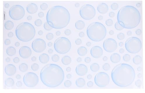 Autocollant Mural Bulle Thème Océan Pour Décoration De Salon Sticker Adhésif Résistant Pour Chambre Et Salle De Bain