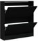 vidaXL Schuhschrank Schwarz 80x21x87,5 cm Holzwerkstoff