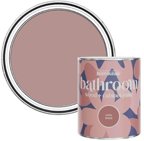 Rust-Oleum Pink Moisture Resistant Bathroom Wood & Cabinet Paint In Satin Finish - Heartfelt 750ml