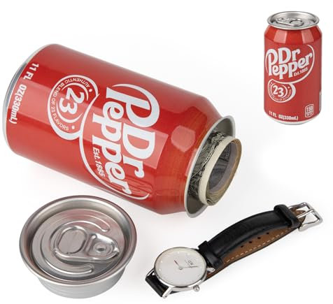 Secret Safe Diversion Drinks Cans-Fake Can,Keep Your Valuables Safe,11 fl oz/ 330 ml, Red