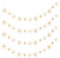 FUIPVGI 4 Pcs Daisy Party Banner Daisy Decoration Flowers Cute Daisy Party Decorations Spring Daisy Garland Flower Birthday Decoration Boho Garland for Birthday Nursery Party Home Window Decor (White)