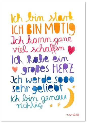 Frau Ottilie Print *Affirmation* für Mädchen und Jungen
