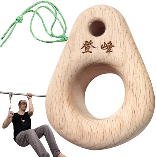 Vllold Hangboard Rock Climbing,Compact Finger Board Trainer | Wooden Hand Grip Strengthener Forearm Exerciser for Climbers Athletes, Rock Climbing Board