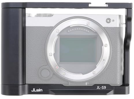 Hersmay LUMIX S9 Cage en aluminium pour appareil photo Panasonic Lumix S9 sans miroir, stabilisateur de montage vidéo avec fixation 1/4 et trou de montage Arri 3/8