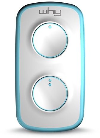 Télécommande universelle WHY EVO NOA MINI à 4 boutons - Programmable code fixe ou code tournant - Fréquences 433 ou 868 mhz - Pour portails et porte de garage (Pure Emeraude)