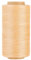 KIVISIN Cordoncino cerato sottile in 100% poliestere, 0,45 mm, 500 metri, 3 strati, per cucito su pelle, fai da te, tappezzeria, micro macramè, creazione di gioielli, perline, micro intrecci - beige