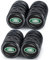 Legiertes Auto Ventilkappen für Land Rover Discovery Range Rover Sport Defender Land Cruiser LR2 3 4, 4pcs Ventilkappen Auto Reifenventil Kappe Staubkappen Zubehör für Autoreifen