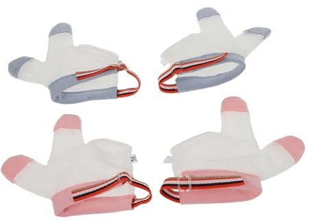 BESPORTBLE 2Pairs Thumb Stop Gloves for Boy Girl Biting Thumb Gloves Portable Nail Biting Prevention Gloves for Dots