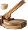 Wooden Tortilla Press, 6inch Round Mexican Tortillera Presser with Long Handle for Home Kitchen (Wood Color)