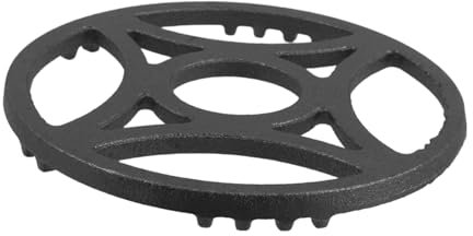 SMASOLO Bruciatore Wok in Ferro Portapentole Per Fornelli Gas Anello Wok Antiscivolo Supporto Rustico Supporto