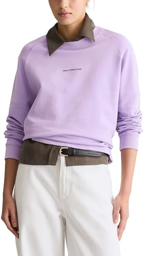 Marc OߴPolo Denim Damen Sweatshirt aus Bio-Baumwolle mit Raglanärmeln, Lila (Wild Orchid), XS