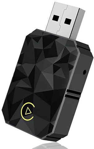 LDKH Adaptador CarPlay Cable a Inalámbrico para Renault Koleos 2008-2015, Dongle USB Plug & Play CarPlay para Coche, Conexión Rápida, Señal Estable,A