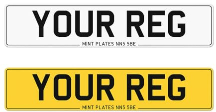 Mint Plates| Custom Acrylic UK Plates – Front & Rear Set – Road Legal – 2D / 3D / 4D Options