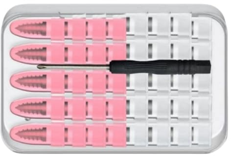 LUDHEP 40 Pezzi Chiodo in Gomma per Riparazione Pneumatici, 20 S+20 L, con Cacciavite, Chiodo per Riparazione Pneumatici Sottovuoto, Kit Gomme Auto Riparazione per Moto Camion Bici