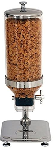Genware NEV-CD85 Cereal Dispenser, Stainless Steel, 8.5 L