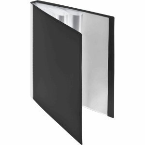 Foldersys Sichtbuch A4 50 Hüllen Rückentasche PP neutral schwarz