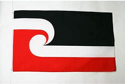 AZ FLAG - Flagge Māori - 150x90 cm - Maori Fahne 100% Polyester mit Messing-Ösen - 110g