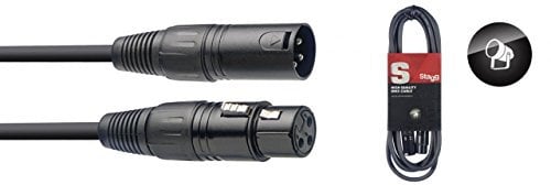 Stagg SDX5 5 m 1x 3pin XLR Female/1x 3 pin XLR Male DMX Cable - Black