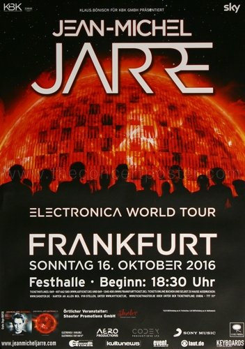 Jean Michel Jarre - Electronica, Frankfurt 2016 » Konzertplakat/Premium Poster | Live Konzert Veranstaltung | DIN A1 «