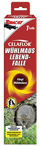 Celaflor Wühlmaus Lebendfalle, Wühlmausfalle, Lebendfang, tierfreundlich, 1 Stück