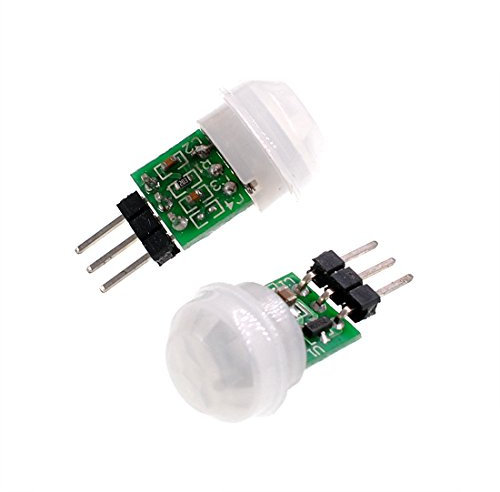 Oiyagai 2 Pezzi Modulo Sensore PIR Movimento Mini Piroelettrico AM312, Rilevatore Infrarossi IR Manuale SR301