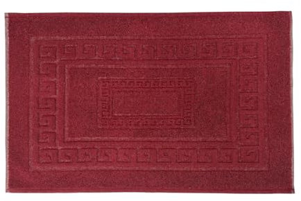 SOFFICIOSO Tappeto in Spugna da Bagno Modello Torino Bordeaux 60x90 Bordeaux