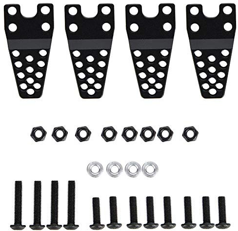 Tbest RC-Aufhängungshebebühne, Unteres Hebe-Set aus Aluminium mit 4 unteren Befestigungen für Axial SCX10 Fernbedienung Spielzeugauto (schwarz)
