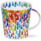 Dunoon Fine Bone China Mug Made in England Cairngorm Shape Monsoon Raindrops Pattern 480ml Dishwasher Safe (Vertical)